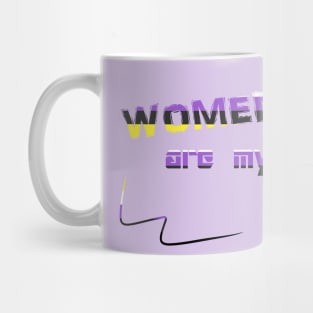 Women Are My Favorite Guy DJ Crazytimes Nonbinary Flag Mug